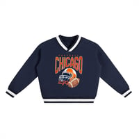 Image 5 of Chicago Football Vintage Varsity 100% Cotton Sweater Windy City