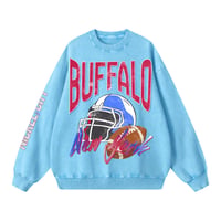 Image 9 of Retro Buffalo Football Acid Wash Crewneck Nickel City