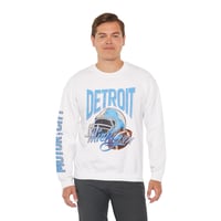 Image 8 of Detroit Football Retro Original Design Crewneck Motor City