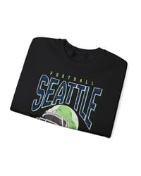 Image 9 of Seattle Football Crewneck Retro Emerald City Sweatshirt