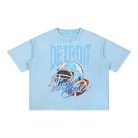 Image 9 of Retro Detroit Football Acid Wash Crewneck Motor City