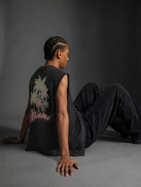 Image 4 of Miami Vice Washed Raw-Hem Tank Top