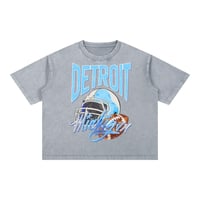 Image 10 of Retro Detroit Football Acid Wash Crewneck Motor City