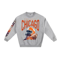 Image 9 of Chicago Football Retro Original Design Crewneck Windy City