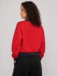 Image 9 of Buffalo Football Heritage 1960 Women’s Mock Neck Crewneck