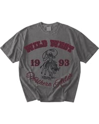Image 1 of Wild West Shirt, Vintage Cowboy Tee with Original Design