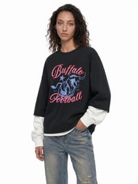 Image 1 of Buffalo Football 1960 Vintage Layered Long Sleeve Shirt