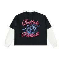 Image 2 of Buffalo Football 1960 Vintage Layered Long Sleeve Shirt