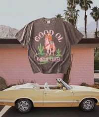 Image 1 of Good Ol Girls Club Shirt, Vintage Desert Tee with Hand Drawn Design