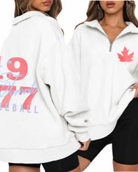 Image 1 of Quarter Zip Vintage Toronto Baseball Sweatshirt-dfacd632