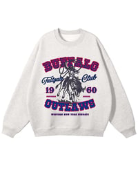 Image 4 of Buffalo Fans Tailgate Outlaws Vintage 1960s Sweater, Unisex Cotton Crewneck