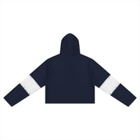 Image 5 of Women’s Toronto Hockey Cropped Lace-Panel Hoodie
