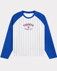 Image 1 of Vintage Toronto Baseball Club Pinstripe Raglan Shirt