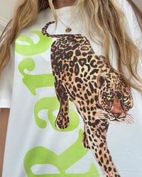 Image 1 of Retro Inspired Rare Green Eyed Jaguar Vintage Tee