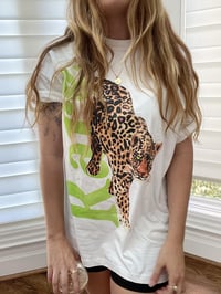 Image 2 of Retro Inspired Rare Green Eyed Jaguar Vintage Tee