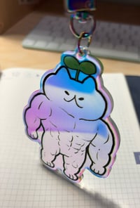Image 1 of Buff Maru Rainbow keychain 
