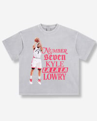 Image 1 of Kyle Lowry Number 7 Vintage Toronto Basketball Shirt