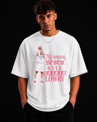 Image 3 of Kyle Lowry Number 7 Vintage Toronto Basketball Shirt