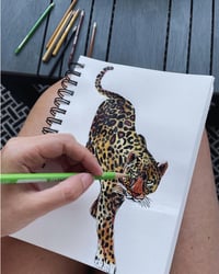 Image 6 of Retro Inspired Rare Green Eyed Jaguar Vintage Tee