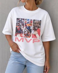 Image 3 of Kawhi Leonard MVP Toronto Basketball Buzzer Beater Shirt