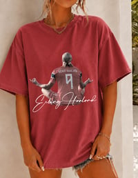 Image 6 of Vintage Erling Haaland Shirt Lotus Celebration Norway