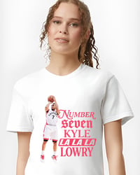 Image 5 of Kyle Lowry Number 7 Vintage Toronto Basketball Shirt