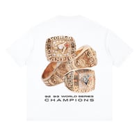 Image 5 of Vintage Blue Jays 1992 1993 World Series Championship Rings Washed T-Shirt