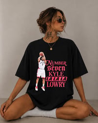 Image 6 of Kyle Lowry Number 7 Vintage Toronto Basketball Shirt