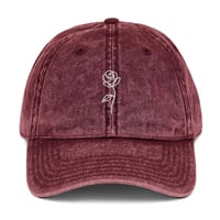 Image 3 of Vintage Cotton Rose Cap