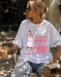 Image 7 of Kyle Lowry Number 7 Vintage Toronto Basketball Shirt