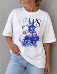 Image 5 of Toronto Maple Leafs Vintage Y2k Graphic Tee Bobrovsky Tavares Matthews Knies Nylander