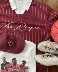Image 5 of Pinstripe Canada Soccer "Les Rouges"  Jersey