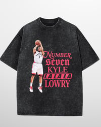 Image 9 of Kyle Lowry Number 7 Vintage Toronto Basketball Shirt