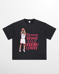 Image 10 of Kyle Lowry Number 7 Vintage Toronto Basketball Shirt