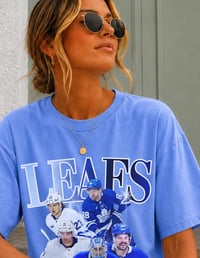 Image 8 of Toronto Maple Leafs Vintage Y2k Graphic Tee Bobrovsky Tavares Matthews Knies Nylander