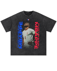 Image 10 of Kylian Mbappe Shirt, Vintage France Football Tee with Allez Les Bleus Design