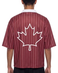 Image 8 of Pinstripe Canada Soccer "Les Rouges"  Jersey
