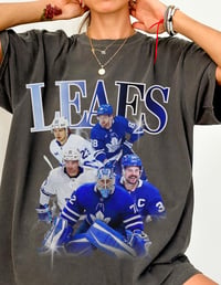Image 9 of Toronto Maple Leafs Vintage Y2k Graphic Tee Bobrovsky Tavares Matthews Knies Nylander