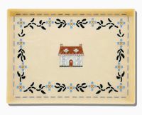 Hand-Painted Cottage Inlay Heirloom Tray