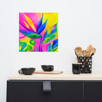 Image 2 of Neon Bird of Paradise Print