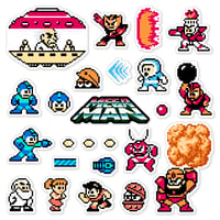 Image 1 of Mega Man Sticker/Magnet Sets (24 Pieces) 