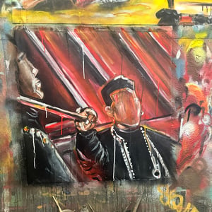 SIT YO $5 ASS DOWN.... ORIGINAL PAINTING - 30x30"