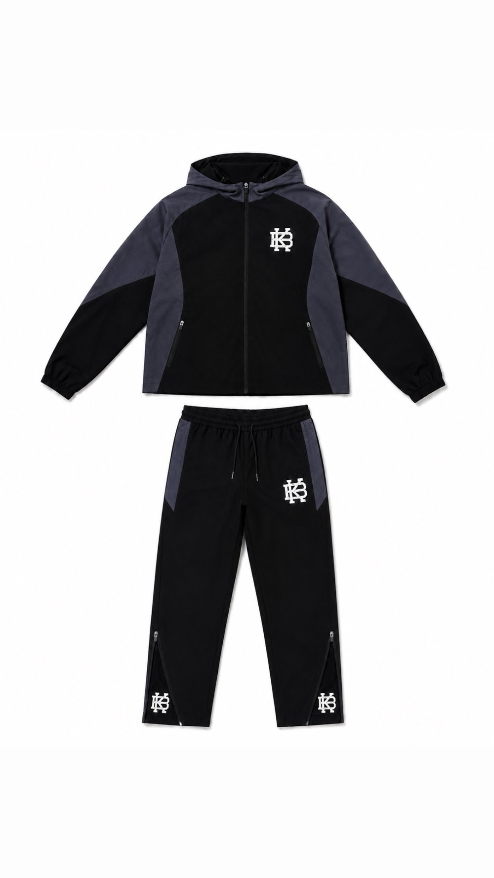 Image of BK TECH TRACKSUIT - BLACK / GREY