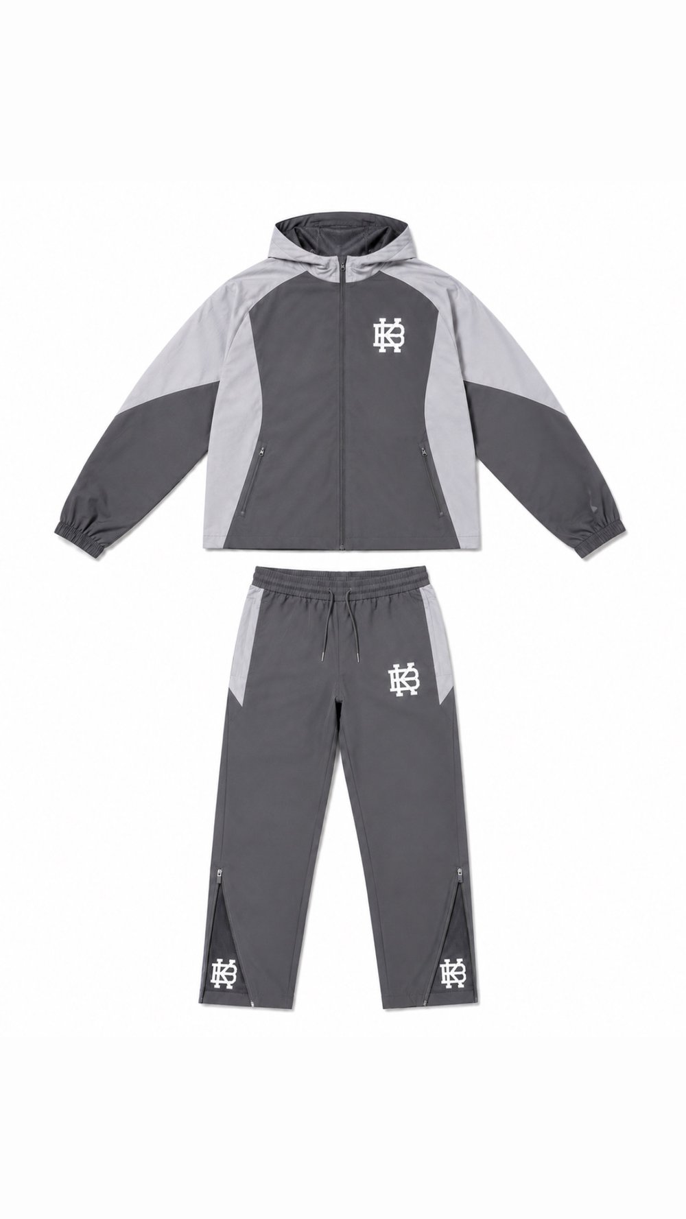 Image of BK TECH TRACKSUIT - CHARCOAL GREY / COOL GREY 