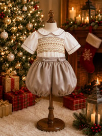 Boys smocked suits
