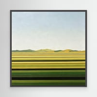 Image 1 of 'Ridges and Rows' framed canvas