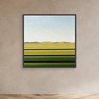Image 2 of 'Ridges and Rows' framed canvas