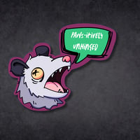 Paws-itively Unhinged Sticker