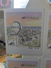 Image 3 of Polaroid-Style Magnet - Villas, NJ "Home of the Best Potato Salad" Water Tower