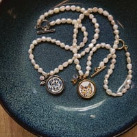 Image 2 of The Pearl Trinity Necklace